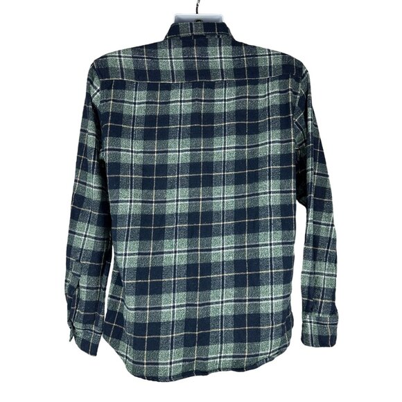 Filter Men's Plaid Button Down Shirt Size L Blue Long Sleeved - Picture 2 of 5